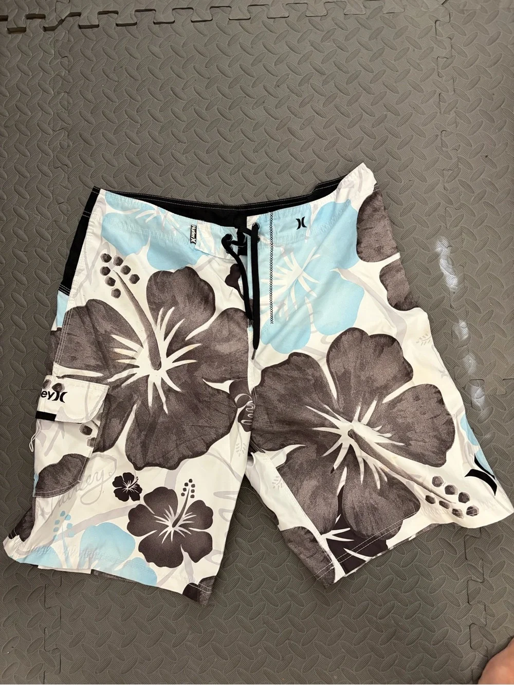 Hurley Men's Floral Board Shorts Swim Trunks 36